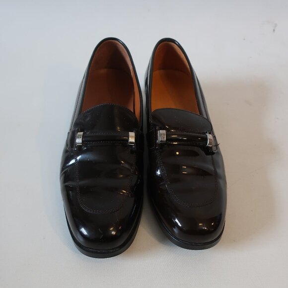 Tod's Shoes - Womens Tod's Dark Brown Patent Leather Flat Loafers Shoes 40 US/10